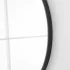 Specchio bagno 80 cm con cornice nero opaco e installazione a parete