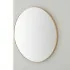 Specchio bagno 80 cm con cornice oro e installazione a parete