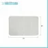 Tappeto bagno antiscivolo 45x75 cm Nuvola ecru antiscivolo