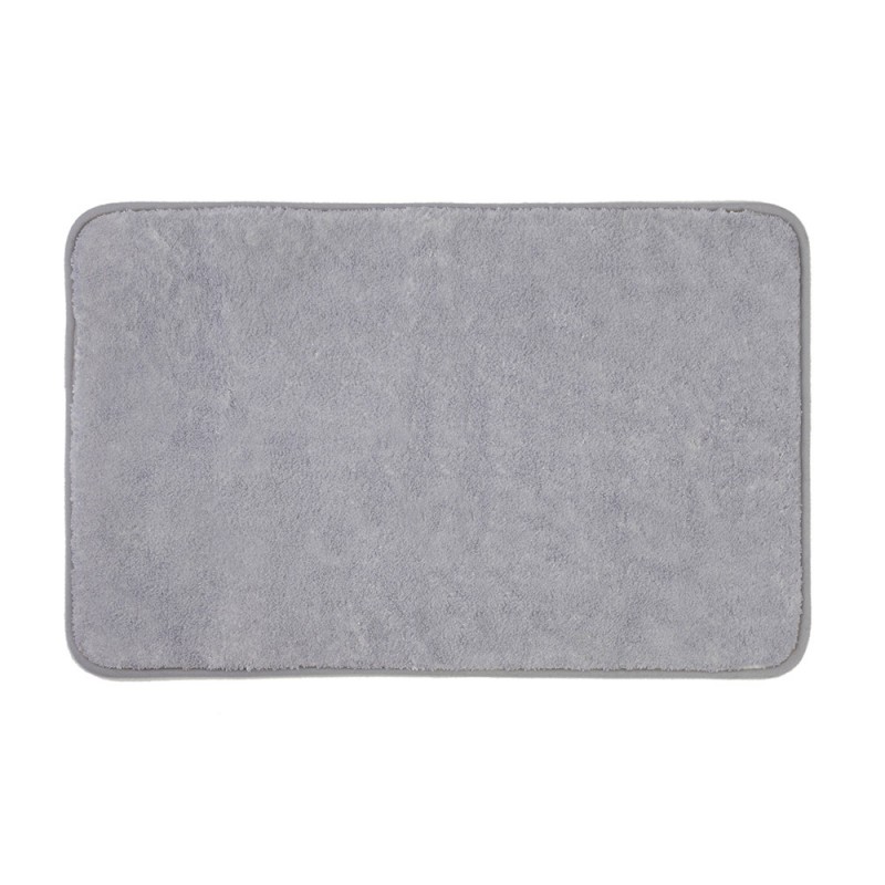 Tappeto doccia grigio 40x60 cm in poliestere antiscivolo Nuvola