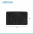 tappeto bagno nero 45x75 cm in poliestere fondo antiscivolo Nuvola