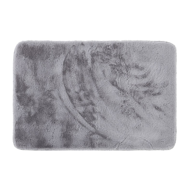 Tappeto doccia antiscivolo grigio 45x75 cm in poliestere 