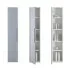 Colonna sospesa da bagno 30x150 azzurro polvere con ripiani Furore