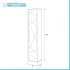 Colonna sospesa da bagno 30x150 azzurro polvere con ripiani Furore