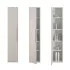 Colonna bagno sospesa h .150 cm Furore tortora con ripiani regolabili