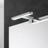 Lampada  LED per specchio 18 cm cromo lucido con doppia installazione