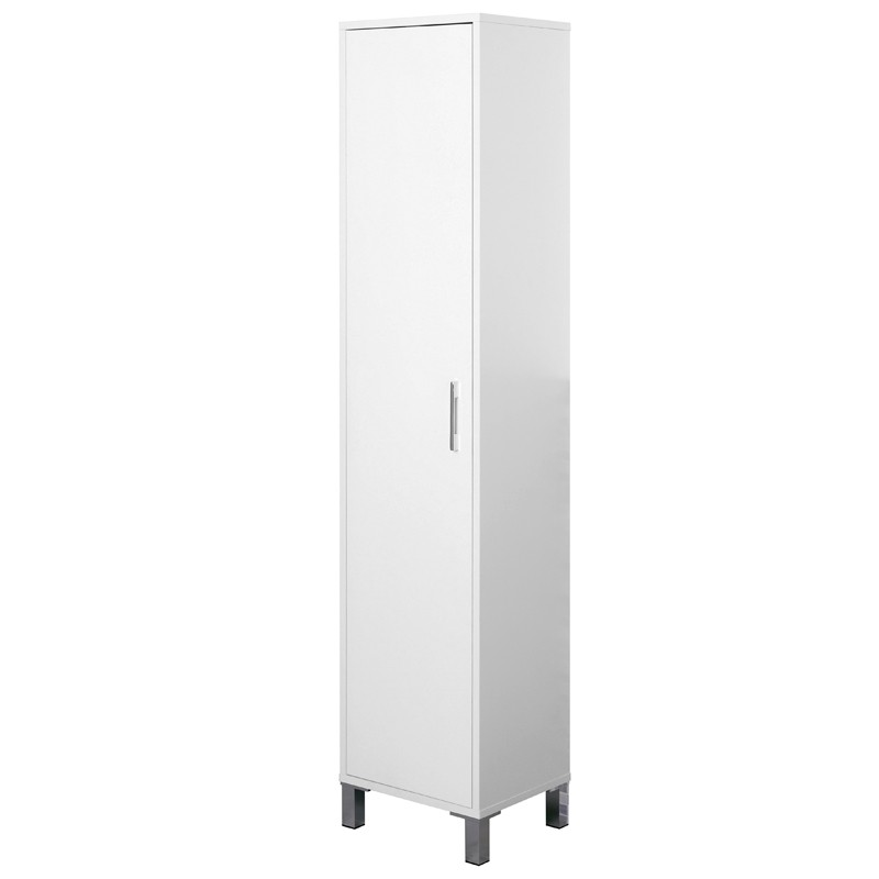 Colonna Armadio L. 40 Bianco Lucido a 1 anta con 5 ripiani online Colonna Armadio L. 40 Bianco Lucido a 1 anta con 5 ripiani