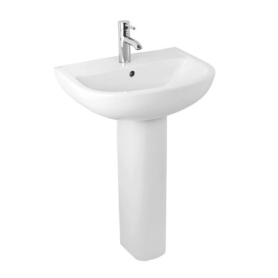 Lavabo con colonna 55 cm in...