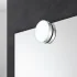Specchio bagno 50x60 cm reversibile con applique LED frontale