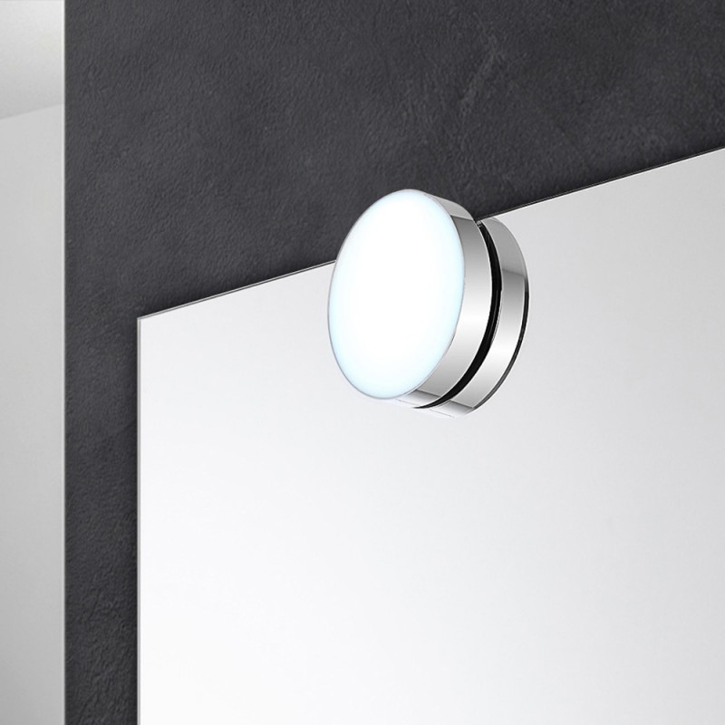 Stile C, 50x70cm luce bianca calda Heilmetz Specchio da bagno a LED con illuminazione specchio da parete 