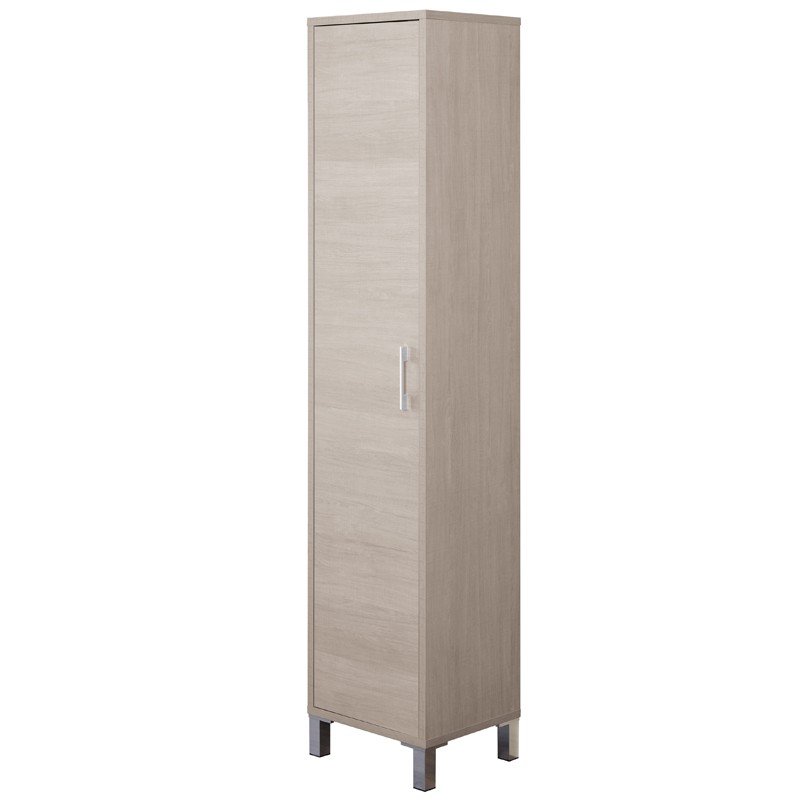 Colonna Portascopa L. 40 con 1 anta e 4 ripiani online feridras Colonna Portascopa L. 40 Rovere Chiaro con 1 anta e 4 ripiani
