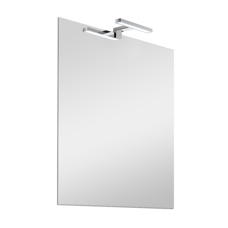Specchio LED 50x70 cm reversibile con luce naturale 