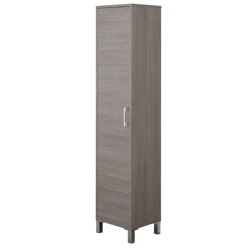 Colonna Portascopa L.40 Rovere scuro 1 anta e 4 ripiani feridras Colonna Portascopa L.40 Rovere scuro 1 anta e 4 ripiani