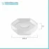 Portasapone bagno bianco da appoggio Gedy serie Dalia in ceramica