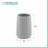 Portaspazzolini da appoggio bagno grigio Gedy serie Marika in ceramica