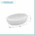 Portasapone bagno da appoggio bianco Gedy serie Marika in ceramica