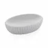 Portasapone da appoggio grigio Gedy serie Marika in ceramica