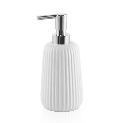 Dispenser sapone liquido bianco da appoggio Gedy serie Marika in ceramica