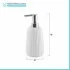 Dispenser sapone liquido bianco da appoggio Gedy serie Marika in ceramica