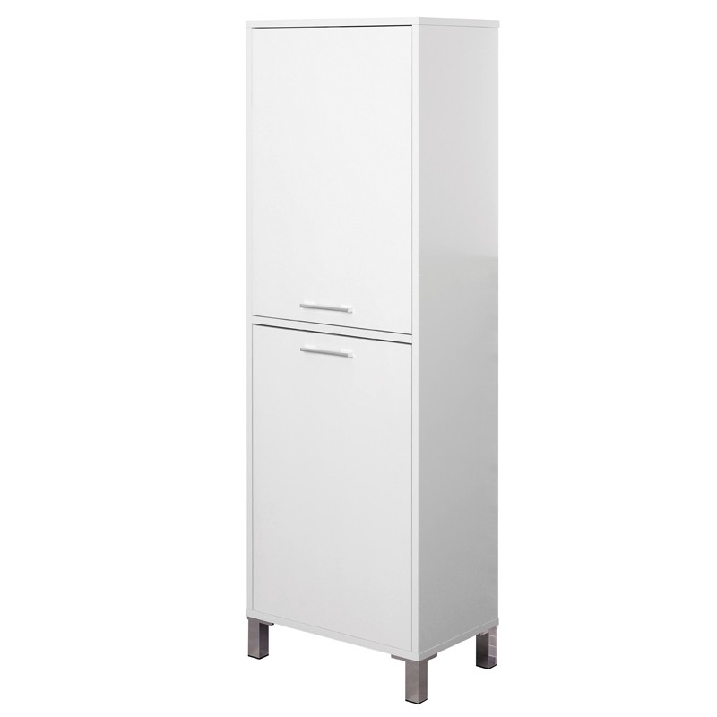 Colonna Portabiancheria L.53 Bianco Lucido con cesta inclusa feridras Colonna Portabiancheria L.53 Bianco Lucido con cesta inclusa