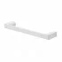Portasciugamani 35 cm bianco opaco Gedy serie Pirenei in ottone con fissaggio a muro