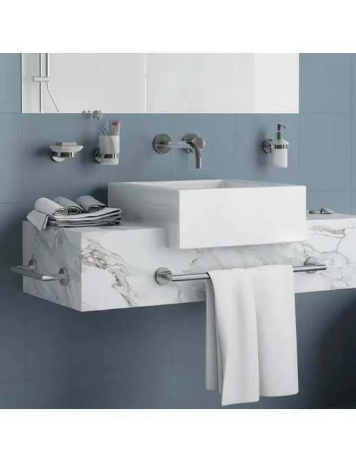 Portasciugamani Da Cucina Gsycle - In Acciaio Inox E PP, Con Fondo Scavato