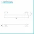 Specchio bagno 100x60 cm reversibile con luce LED naturale