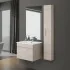 Mobile bagno salvaspazio rovere chiaro
