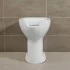 Wc per anziani e disabili con apertura frontale e scarico a parete 