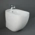 Sanitari filomuro rimless Rak Illusion con copriwater soft close