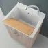 Mobile lavanderia 60x50 in ceramica olmo design moderno