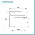 Rubinetto lavabo cromato serie Dalila incluso di piletta