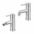 Set miscelatori lavabo e bidet cromati serie Manola piletta inclusa