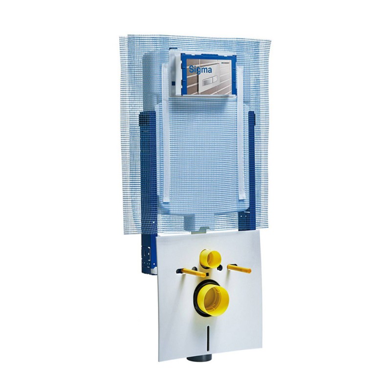 Geberit Combifix Sigma8 modulo con cassetta di scarico per installazione WC sospesi 