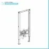 Geberit Duofix modulo per bidet sospeso su cartongesso H 112 cm