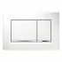 Geberit placca di comando Sigma 30 doppio tasto bianco/cromato lucido