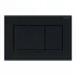 Geberit placca di comando Sigma 30 doppio tasto nero/nero opaco
