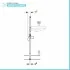 Geberit Duofix modulo per lavabo sospeso su cartongesso H 112 cm