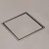 Scarico doccia a pavimento 15x15 cm con canalina piastrellabile quadrata e sifone acciaio inox
