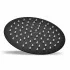 Set doccia nero opaco completo di soffione tondo 30 cm e miscelatore incasso