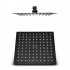 Set doccia nero opaco completo di soffione quadrato 25x25 cm e miscelatore incasso