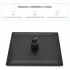 Set doccia nero opaco completo di soffione quadrato 25x25 cm e miscelatore incasso