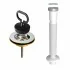 Kit di scarico per lavatoio in ceramica con sifone e piletta in ottone