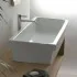 Lavabo a canale 90x45 cm d'appoggio o sospeso in ceramica lucida 