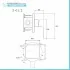 Set doccia nero opaco completo di soffione quadrato 25x25 cm e miscelatore incasso