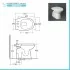 Set di sanitari serie Karla composto da wc  bidet e copriwater 