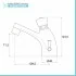 Miscelatore lavabo temporizzato a pulsante MCM ottone cromo