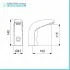 Rubinetto lavabo elettronico a fotocellula Idral ottone cromo