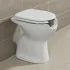 Copriwater per wc disabili con apertura frontale in MDF bianco