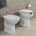 Copriwater per wc disabili con apertura frontale in MDF bianco
